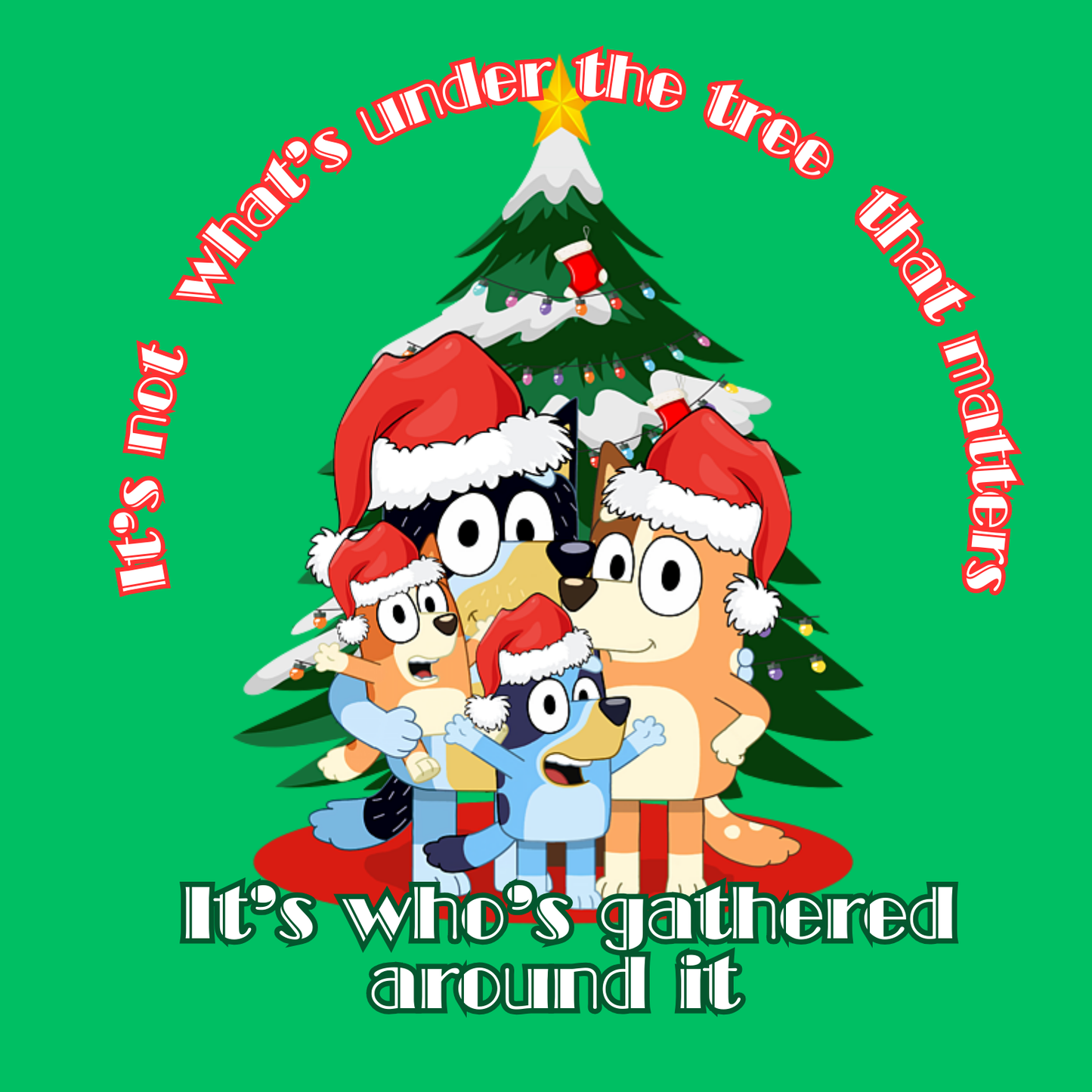 Children's Bluey Christmas T-Shirt