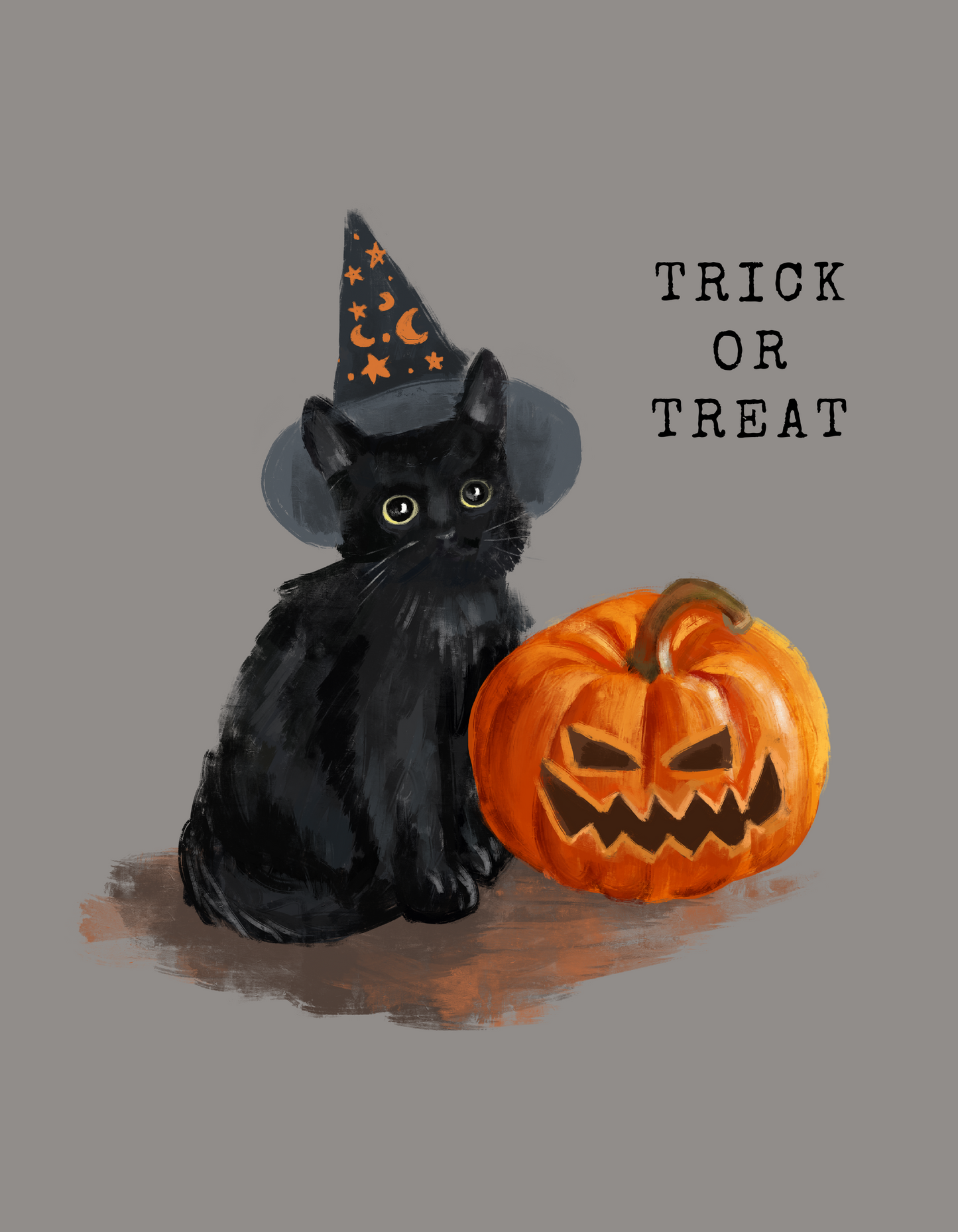 Black Cat Halloween T-Shirt