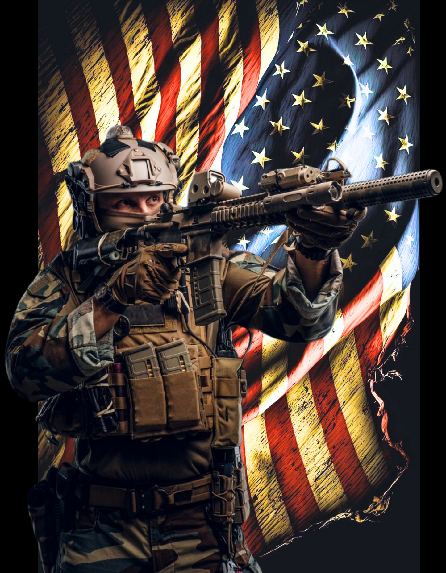American Soldier Graphic T-shirt