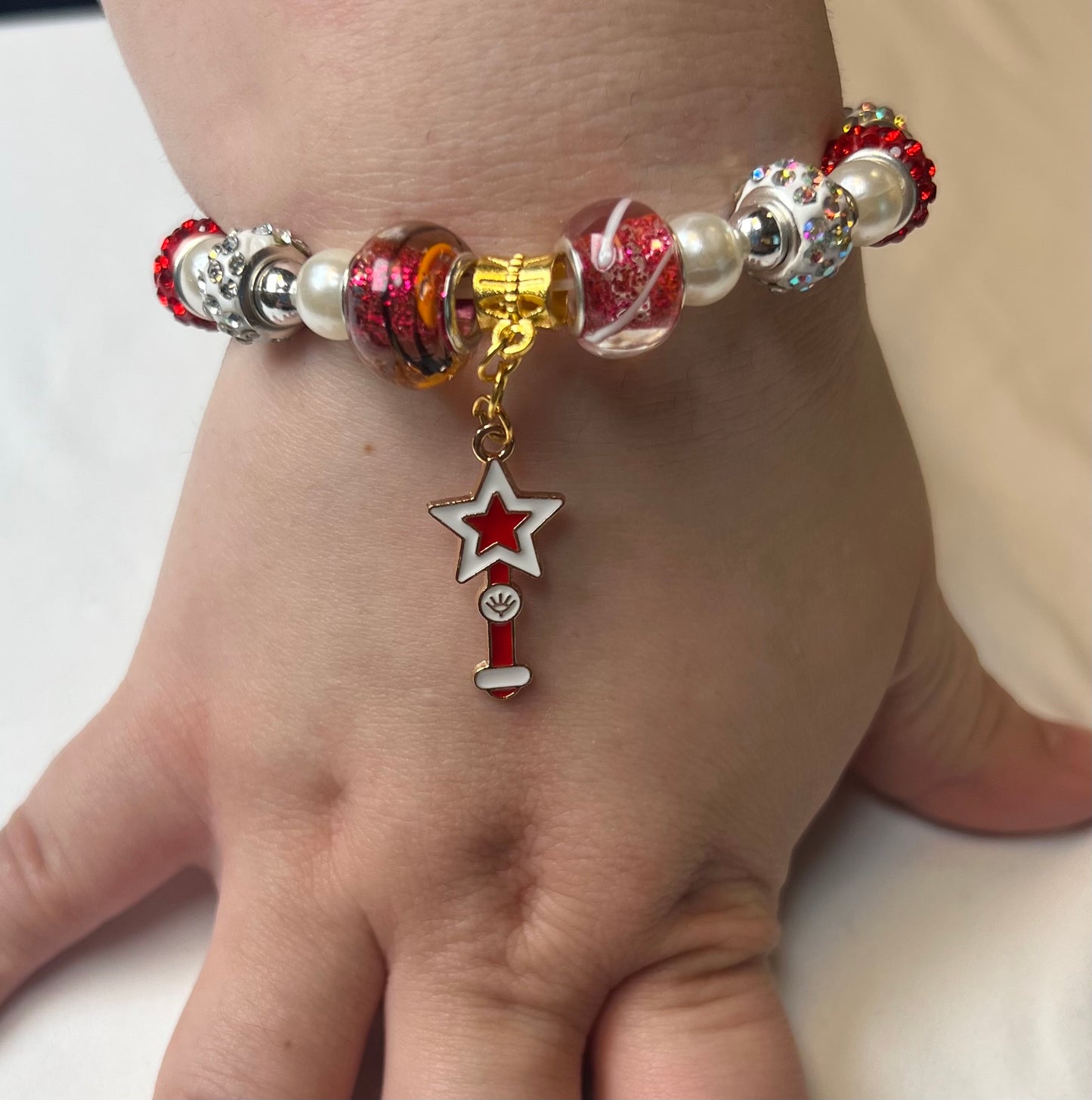 Red Beaded Bracelet