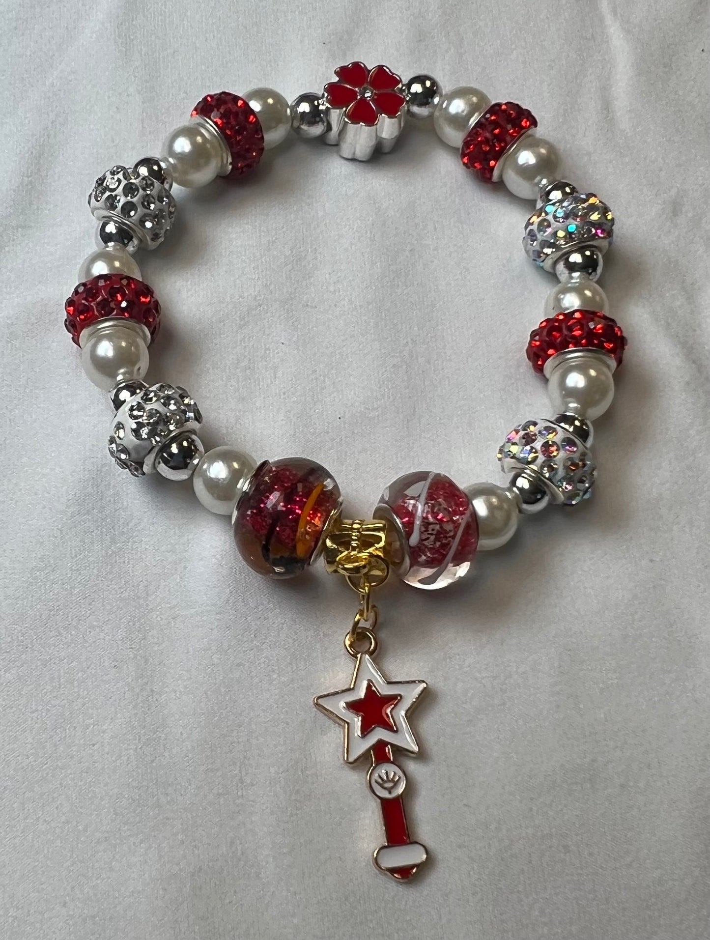 Red Beaded Bracelet