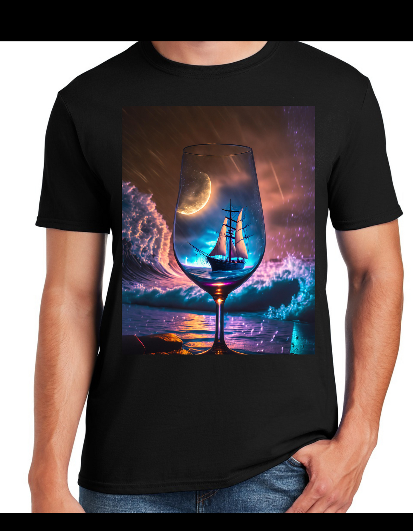 Ship in a Glass Graphic T-shirt